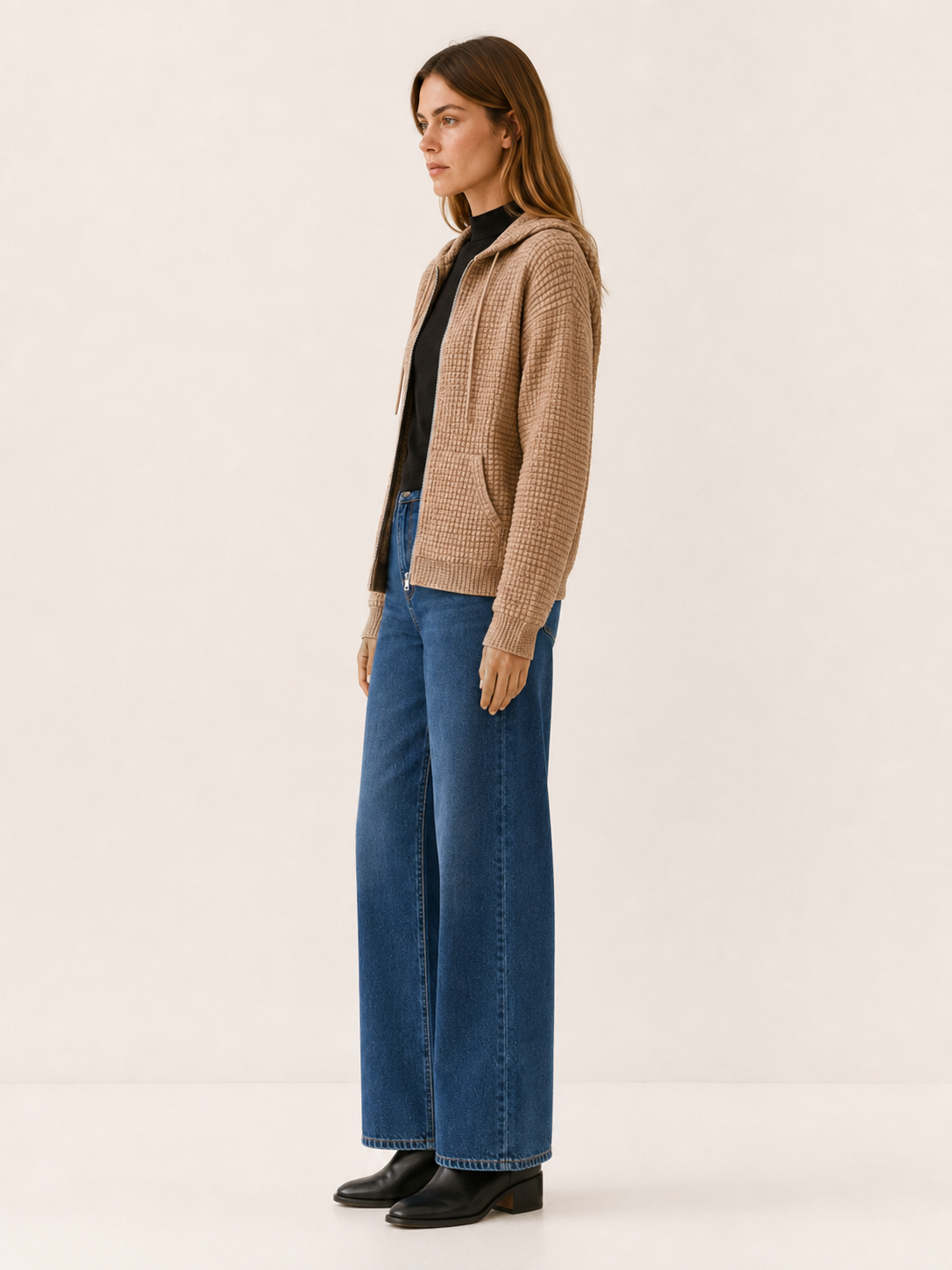Ismara | Women's Textured Hooded Jacket