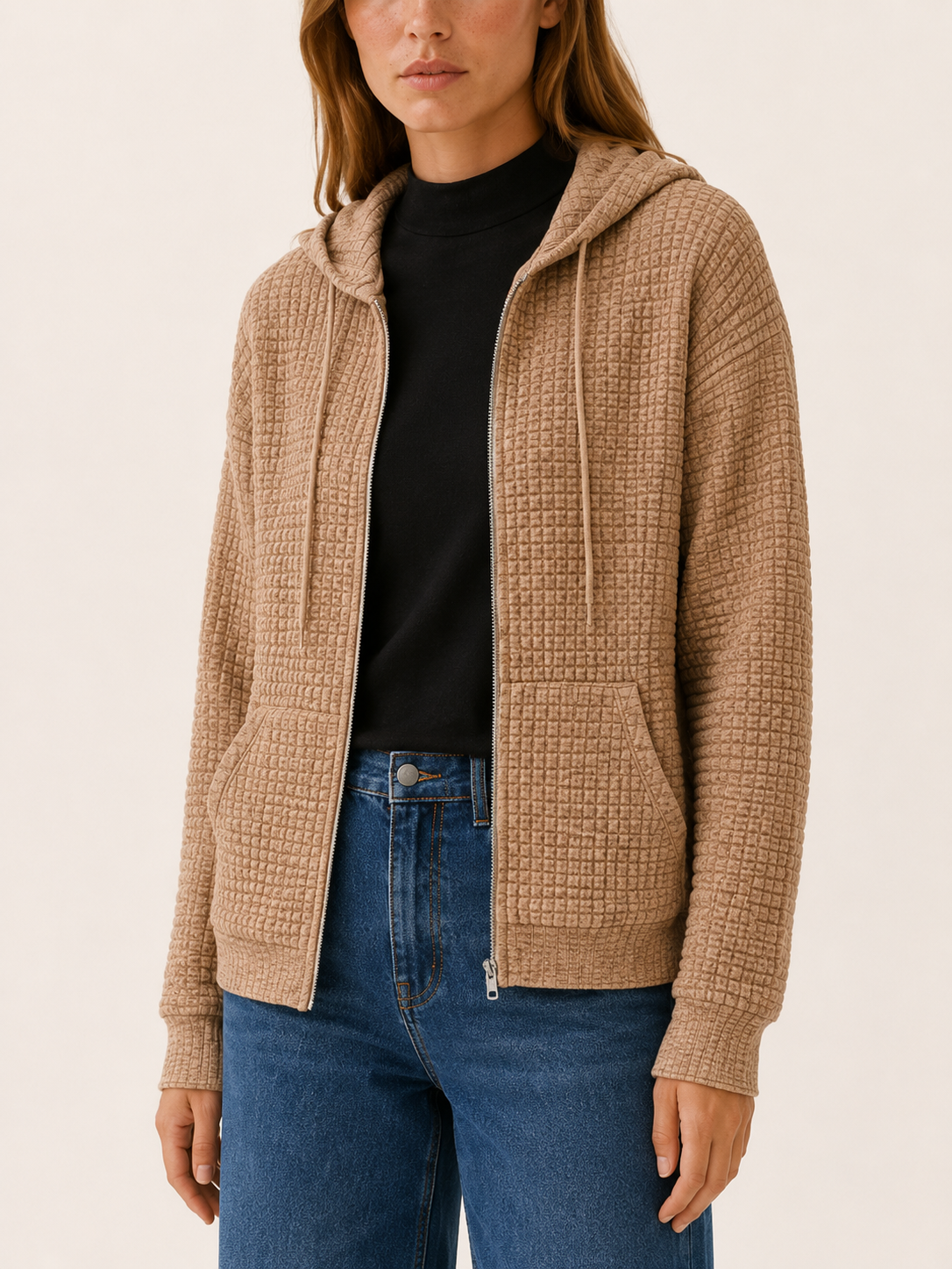 Ismara | Women's Textured Hooded Jacket