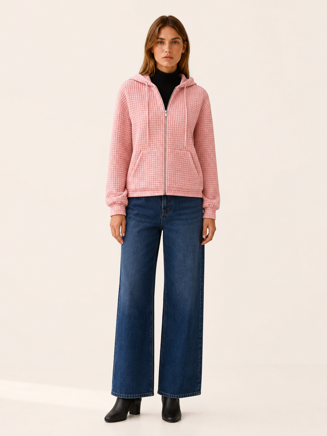 Ismara | Women's Textured Hooded Jacket