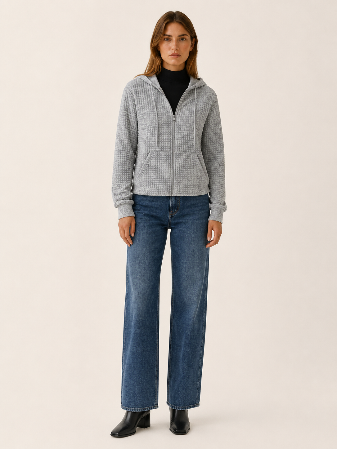 Ismara | Women's Textured Hooded Jacket