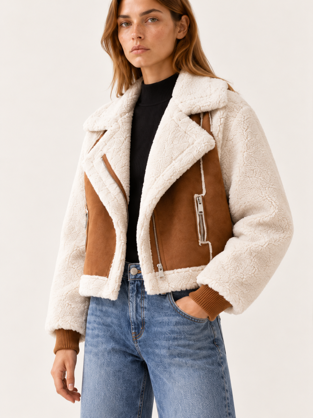 Jade | Women's Aviator Sherpa Jacket Winter