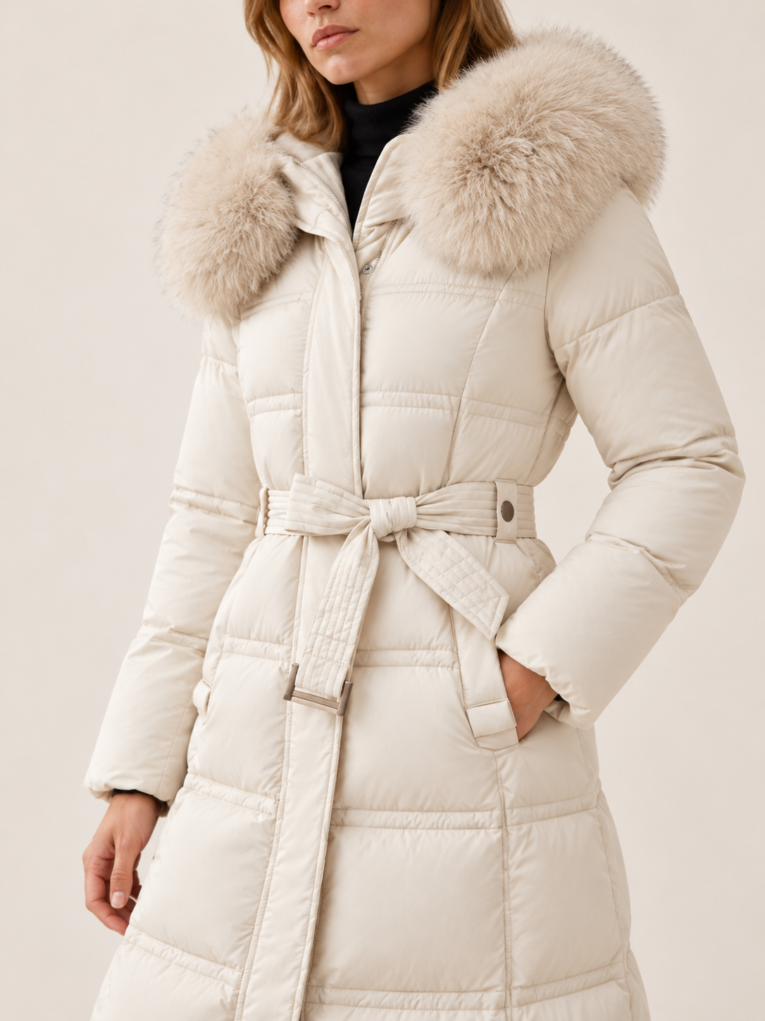 Joanna | Women's Hooded Long Puffer Coat Winter