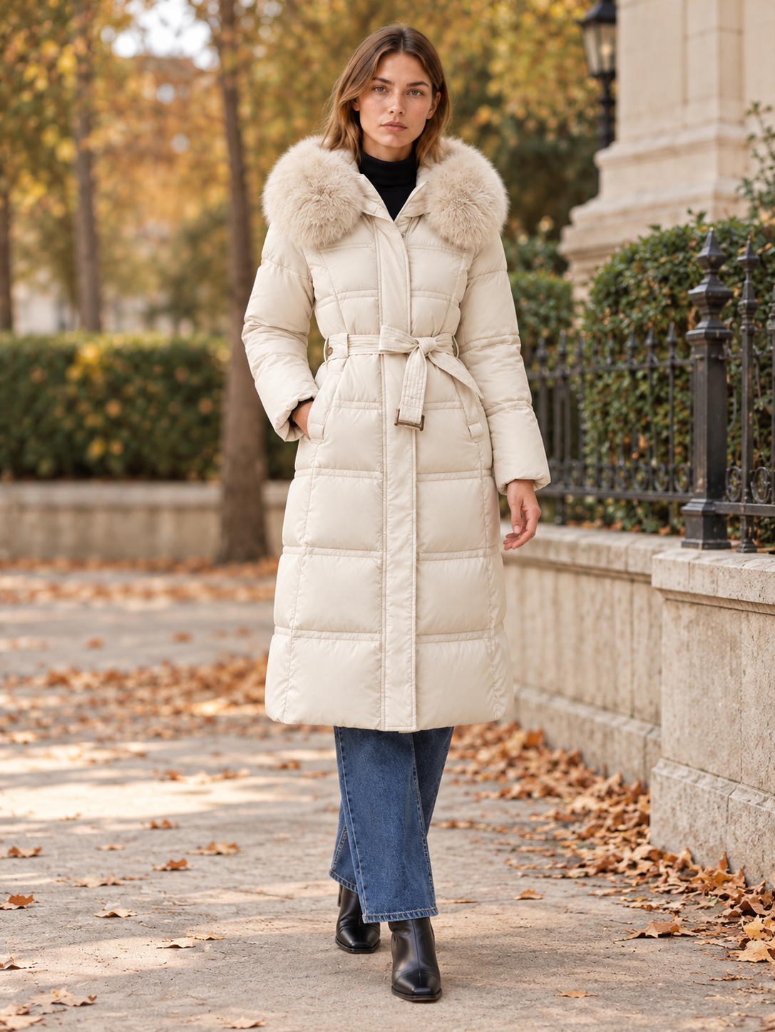Joanna | Women's Hooded Long Puffer Coat Winter