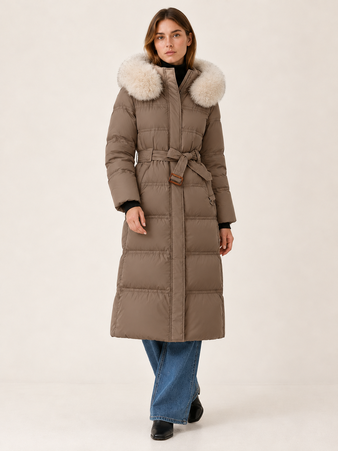 Joanna | Women's Hooded Long Puffer Coat Winter