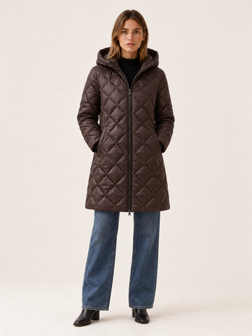 Juliette | Women's Long Quilted Puffer Coat Winter