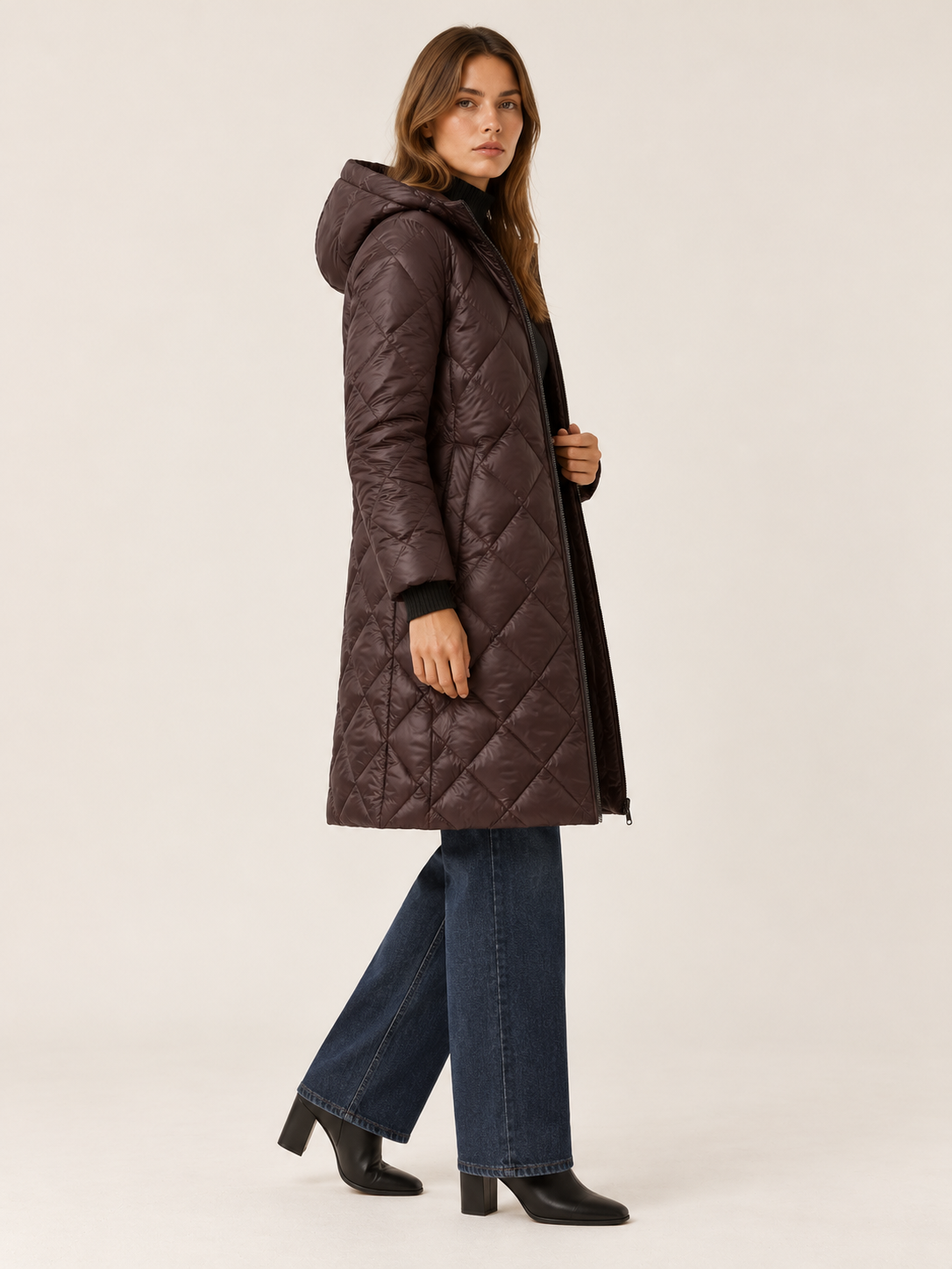 Juliette | Women's Long Quilted Puffer Coat Winter