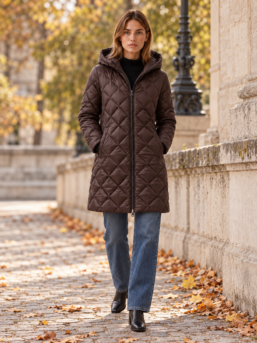 Juliette | Women's Long Quilted Puffer Coat Winter