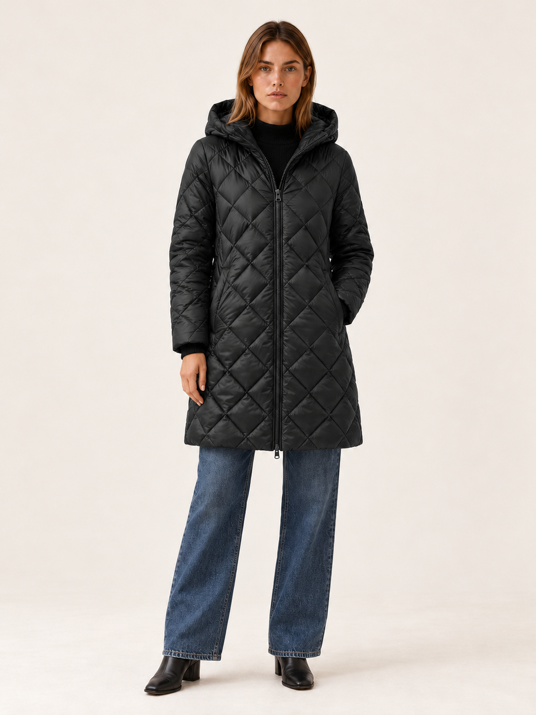 Juliette | Women's Long Quilted Puffer Coat Winter