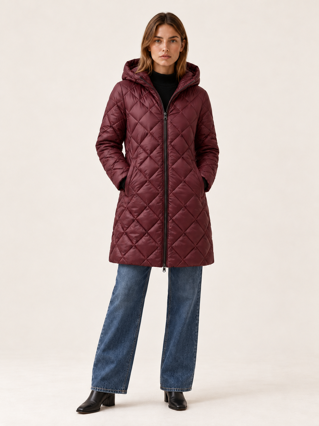 Juliette | Women's Long Quilted Puffer Coat Winter