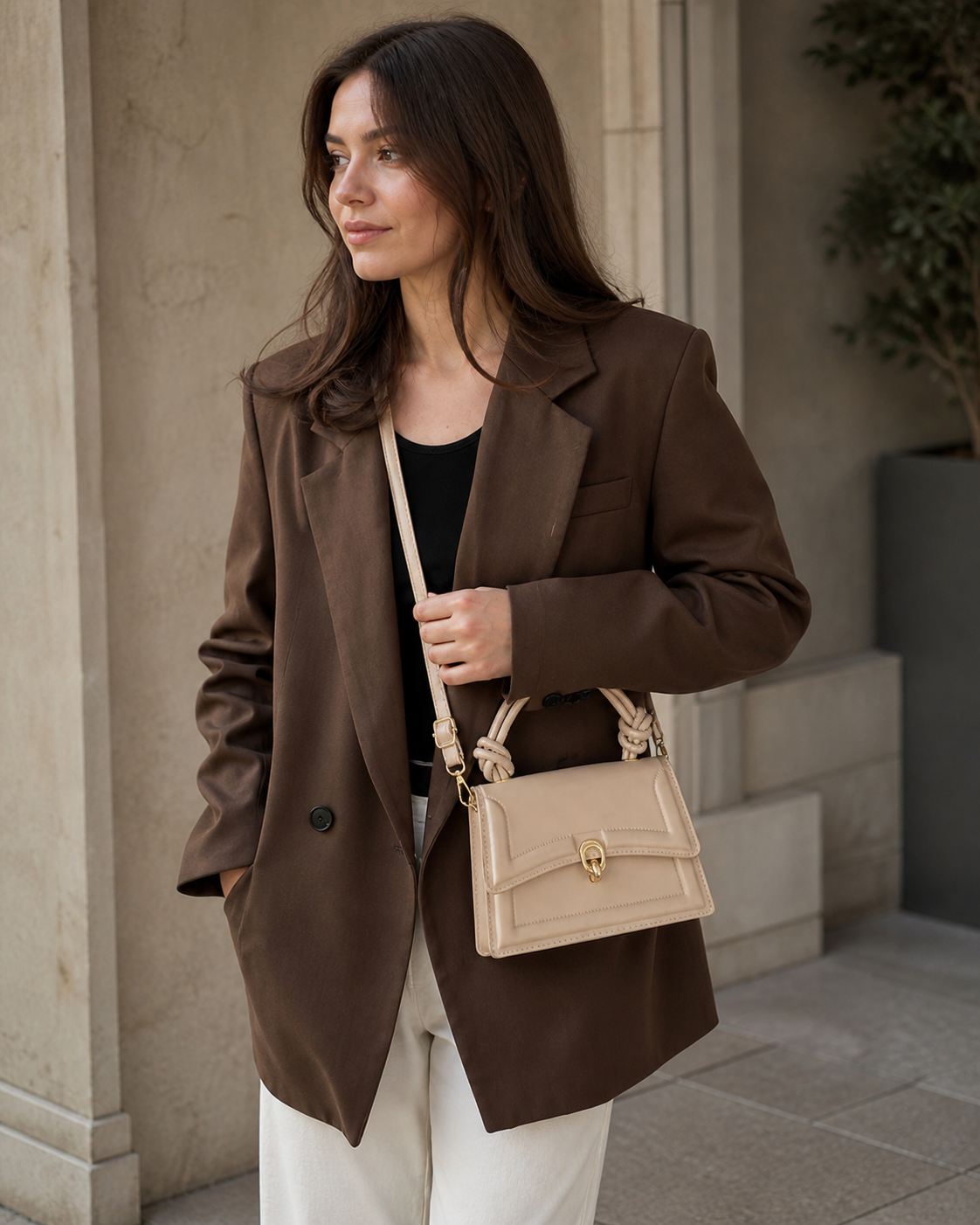 Junia | Crossbody Bag with Knotted Top Handle