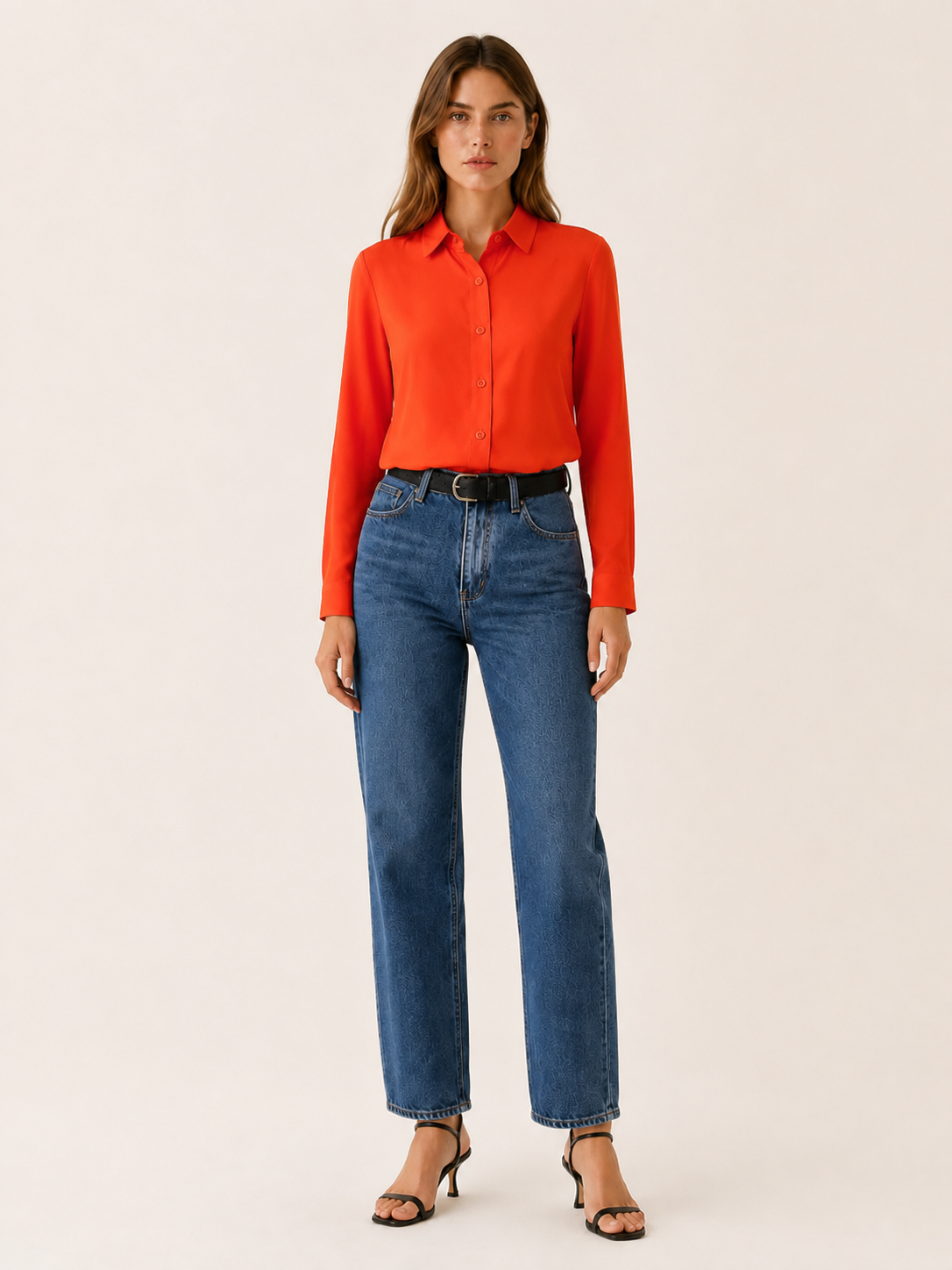 Kaelin | Collared Blouse with Button Front