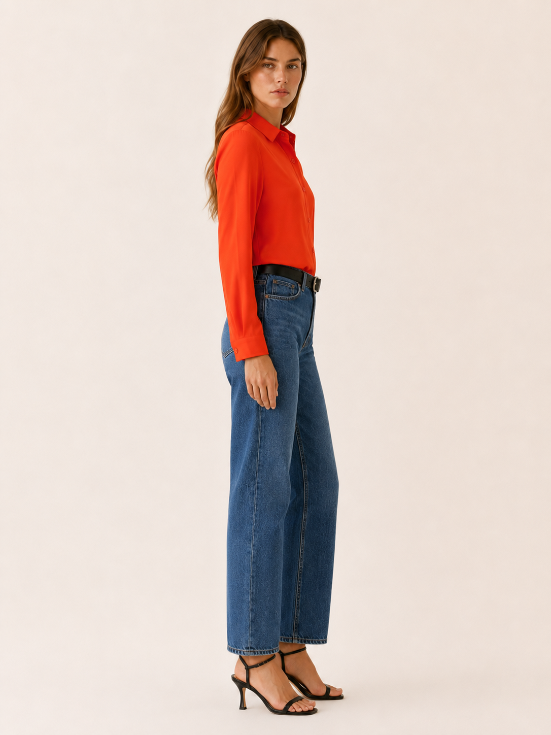 Kaelin | Collared Blouse with Button Front
