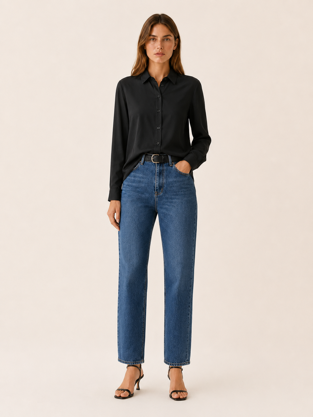 Kaelin | Collared Blouse with Button Front