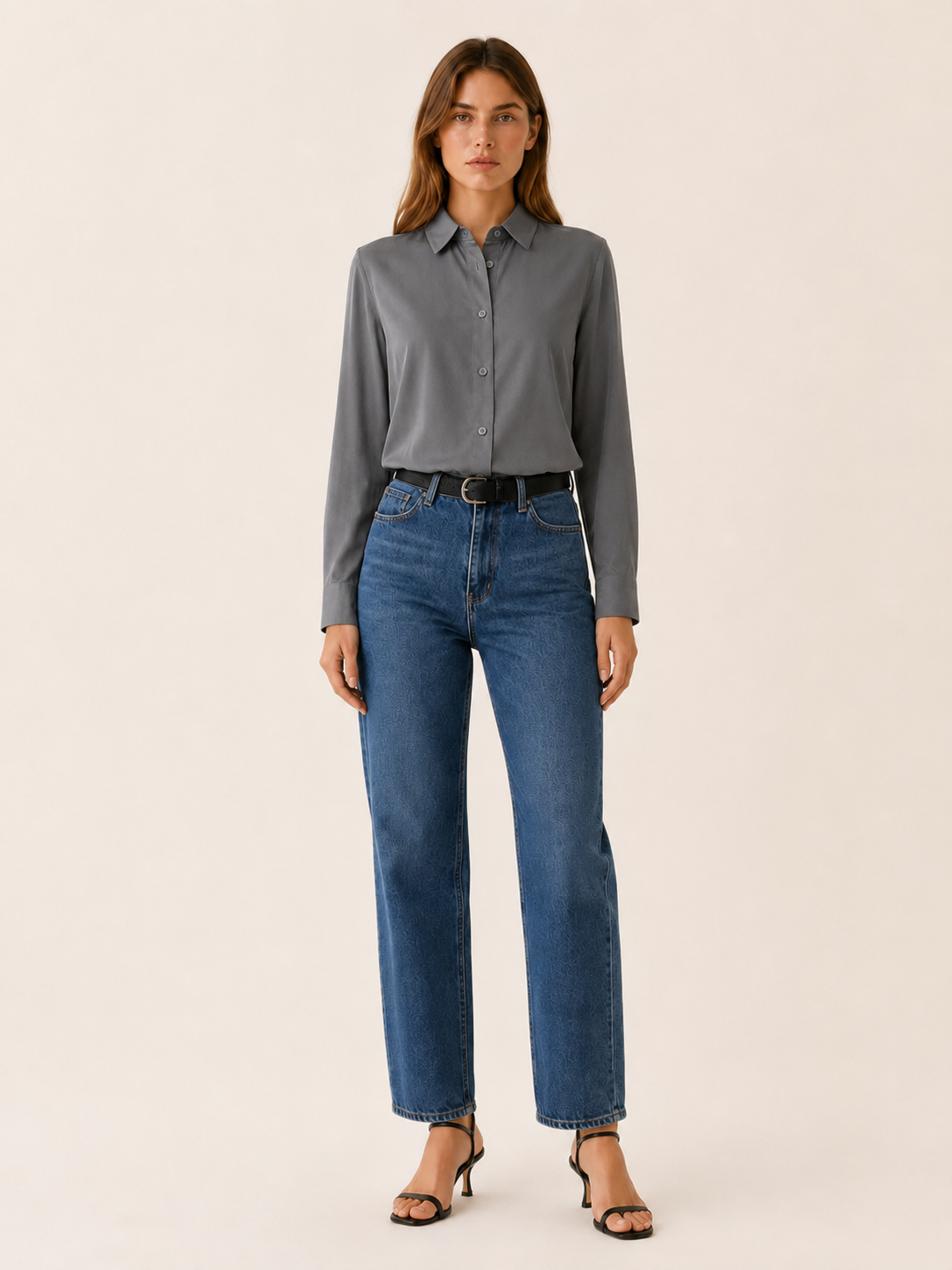 Kaelin | Collared Blouse with Button Front