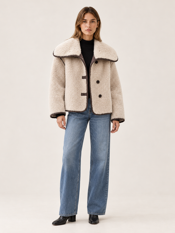 Kali | Women's Cropped Teddy Jacket Winter