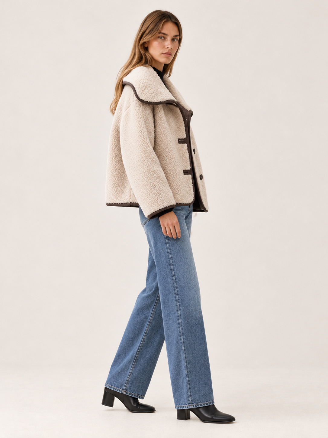 Kali | Women's Cropped Teddy Jacket Winter