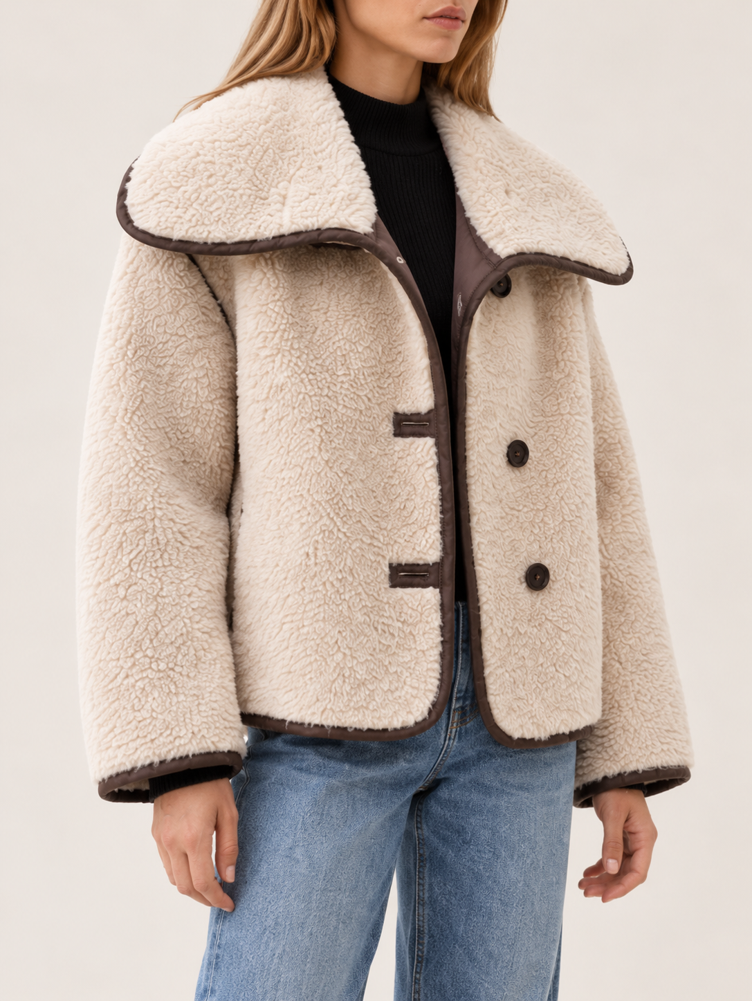 Kali | Women's Cropped Teddy Jacket Winter
