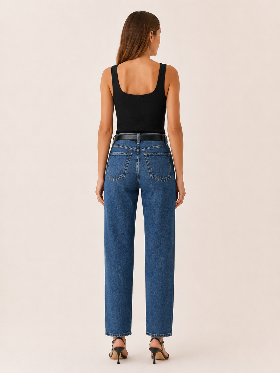 Kara | Ribbed Knit Tank Top with V Neck