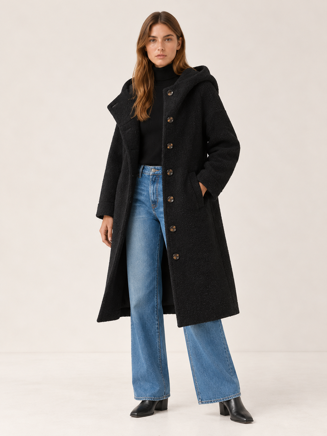 Kimberly | Women's Hooded Fleece Coat Winter