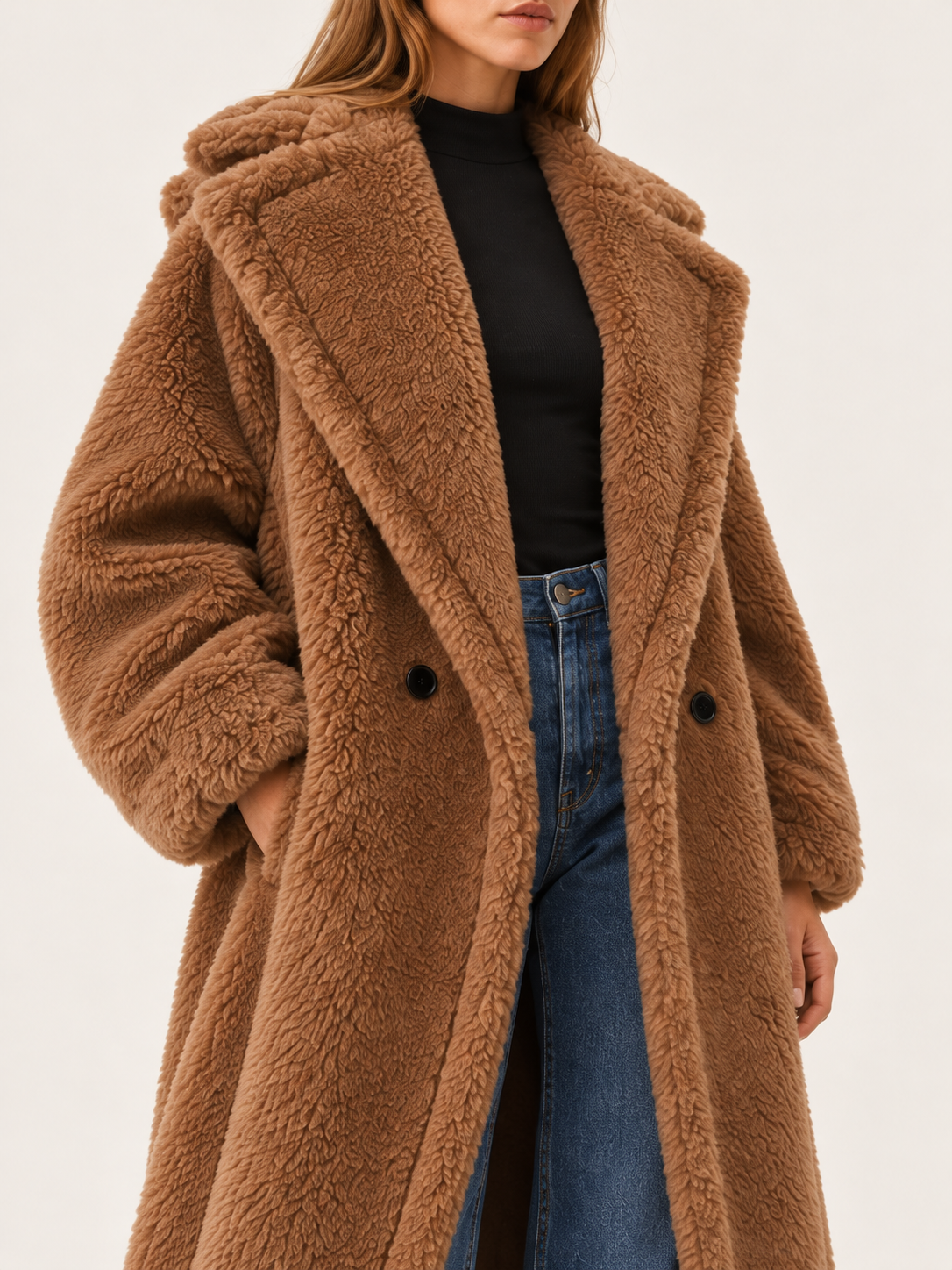 Lainey | Women's Long Teddy Coat Winter