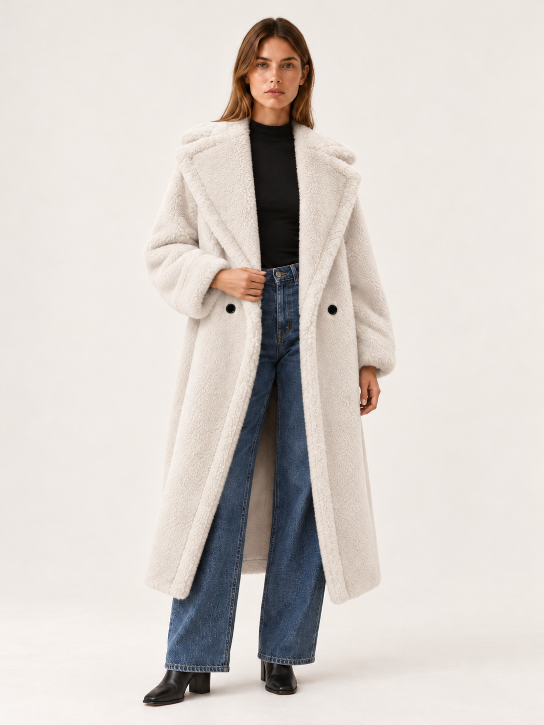Lainey | Women's Long Teddy Coat Winter