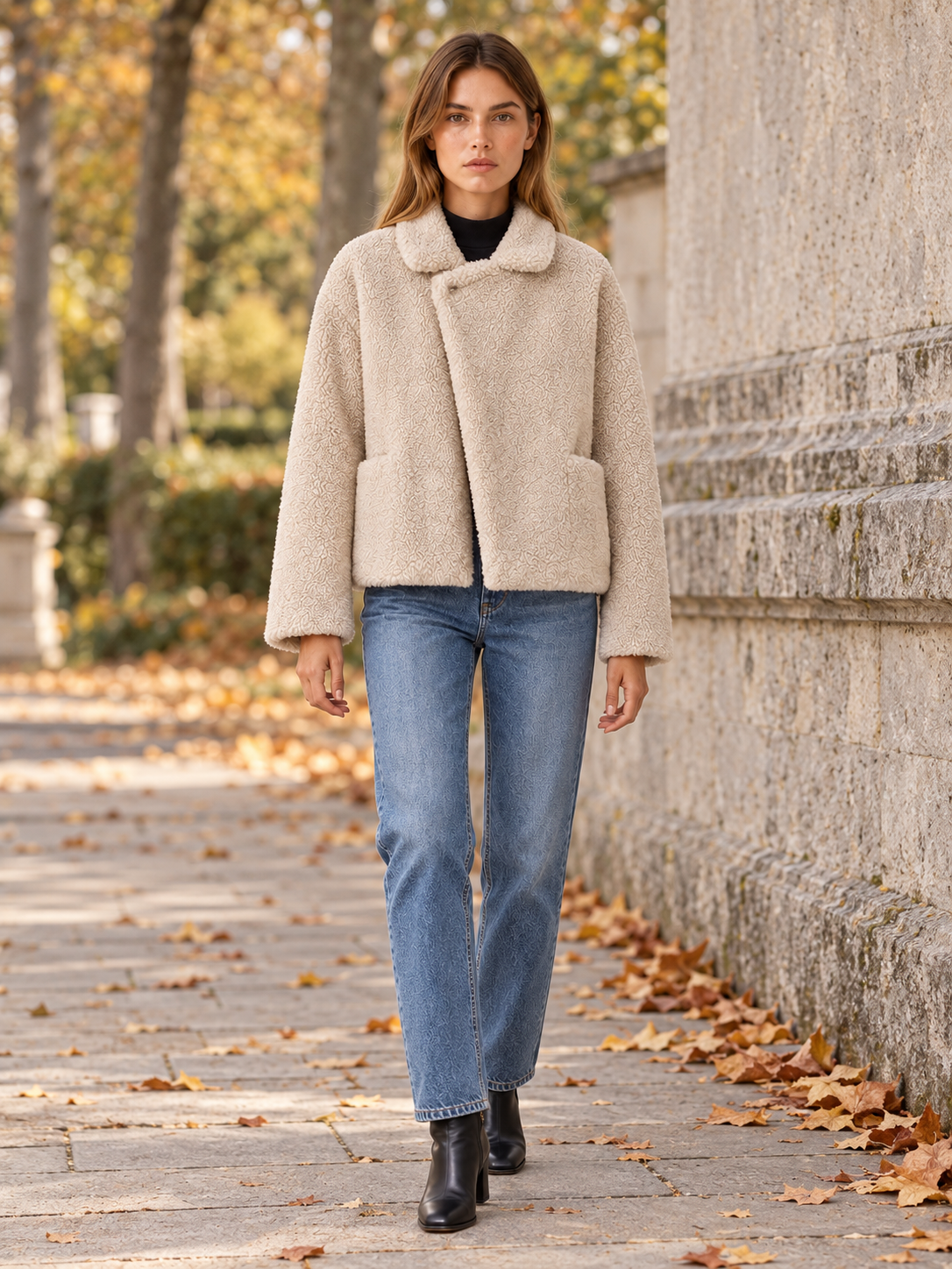 Leilani | Women's Cropped Teddy Jacket Winter