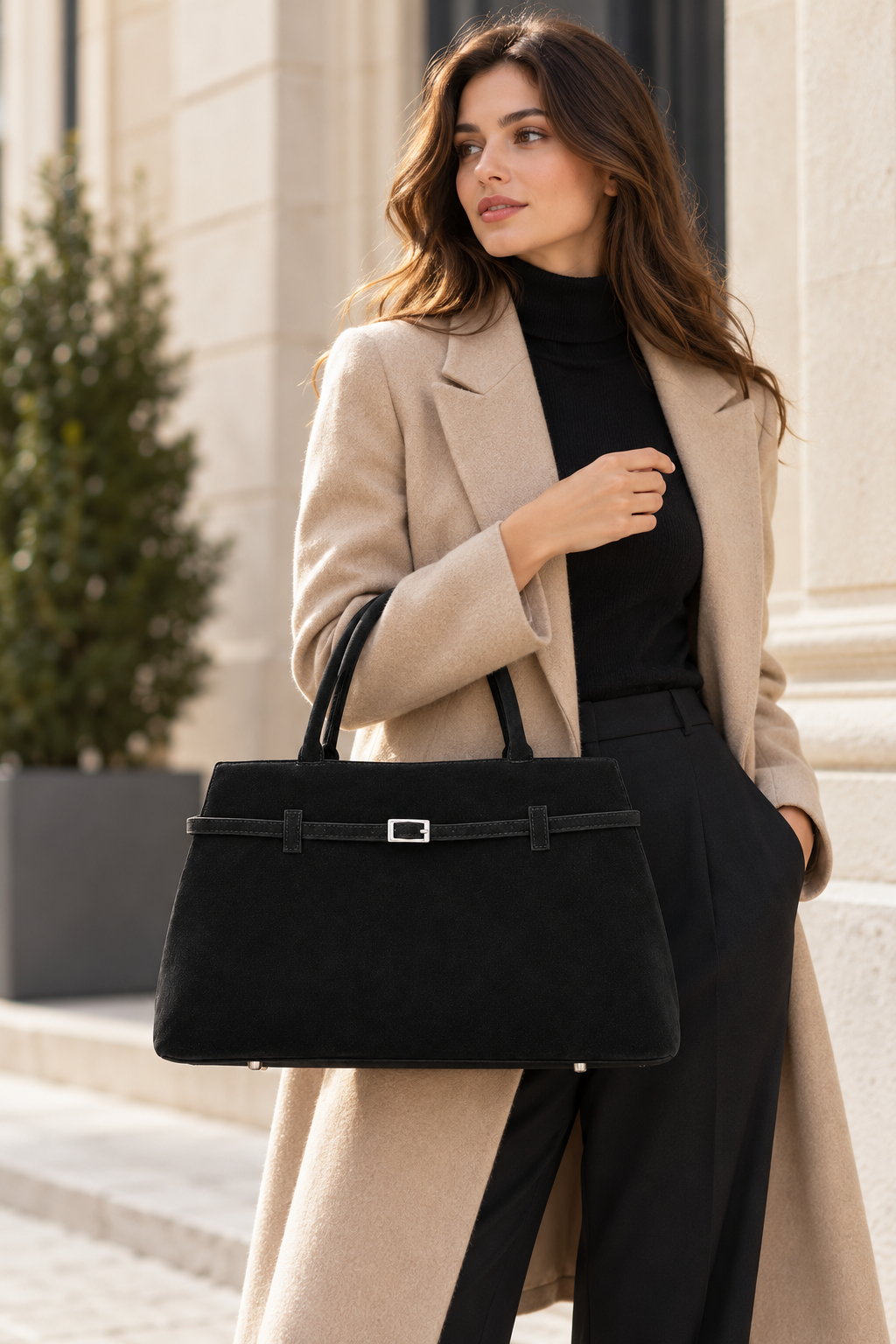 Leonella | Women's Belted Tote Bag