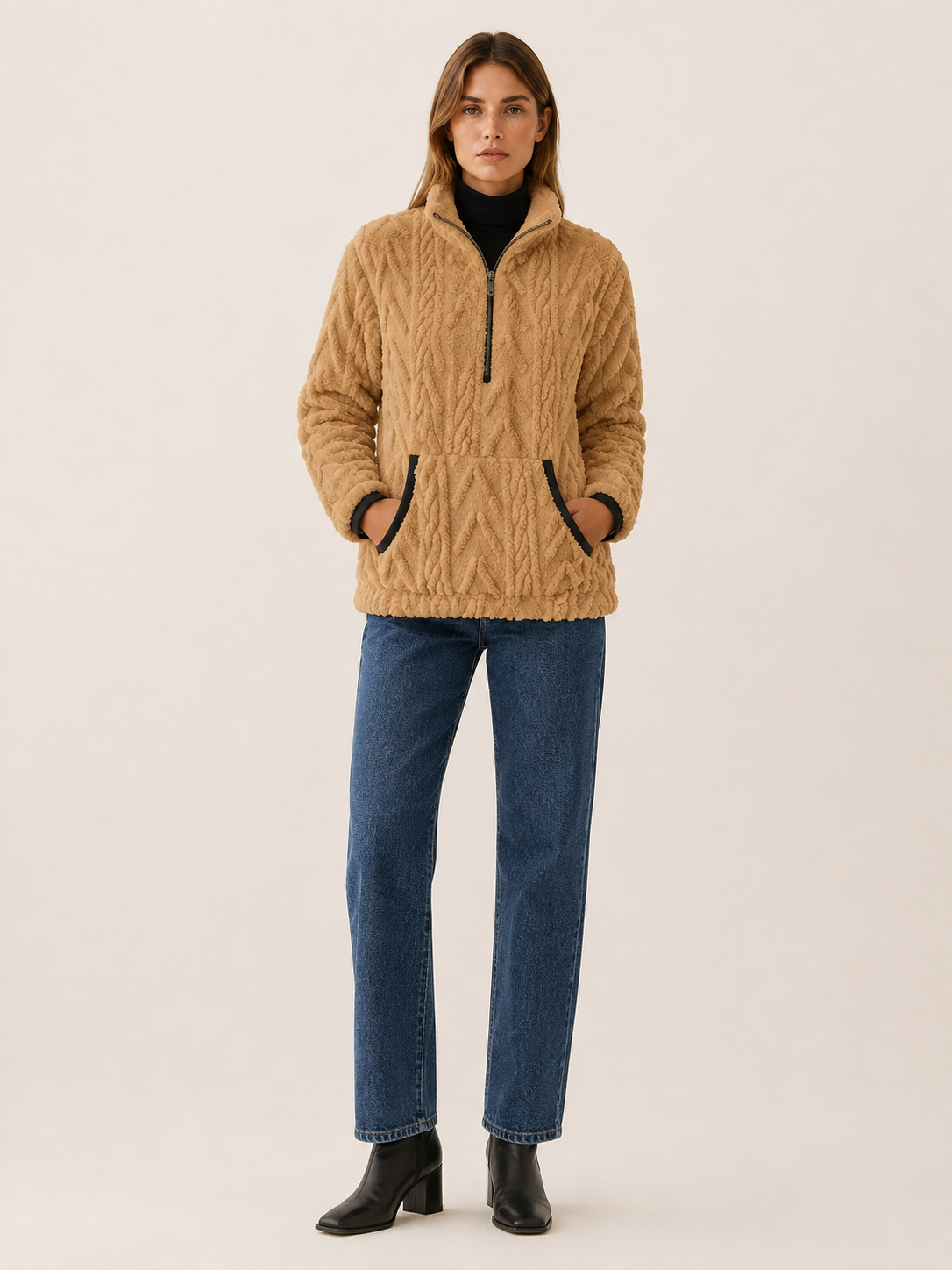 Lunelle | Women's Half-Zip Fleece Jumper