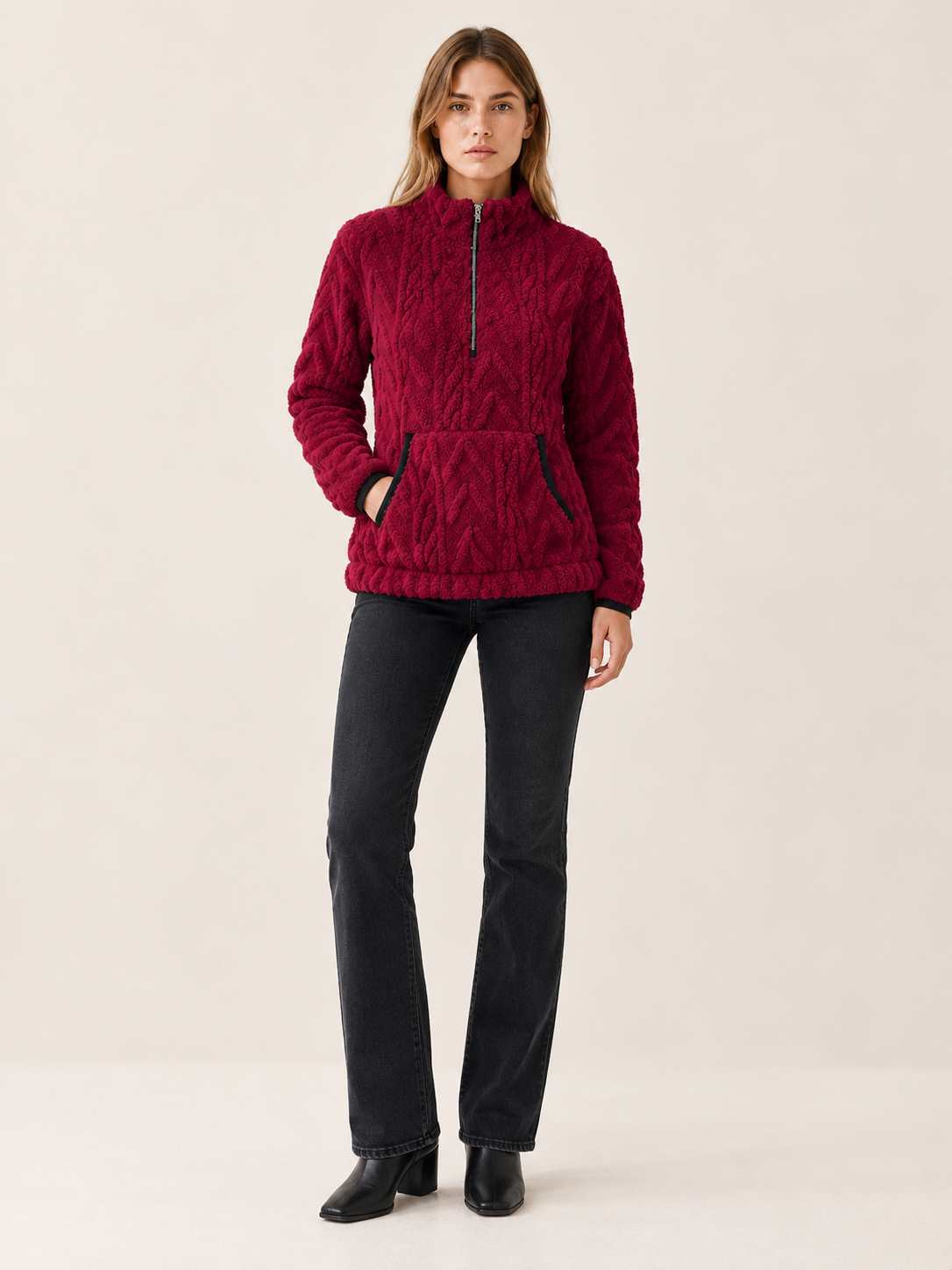 Lunelle | Women's Half-Zip Fleece Jumper