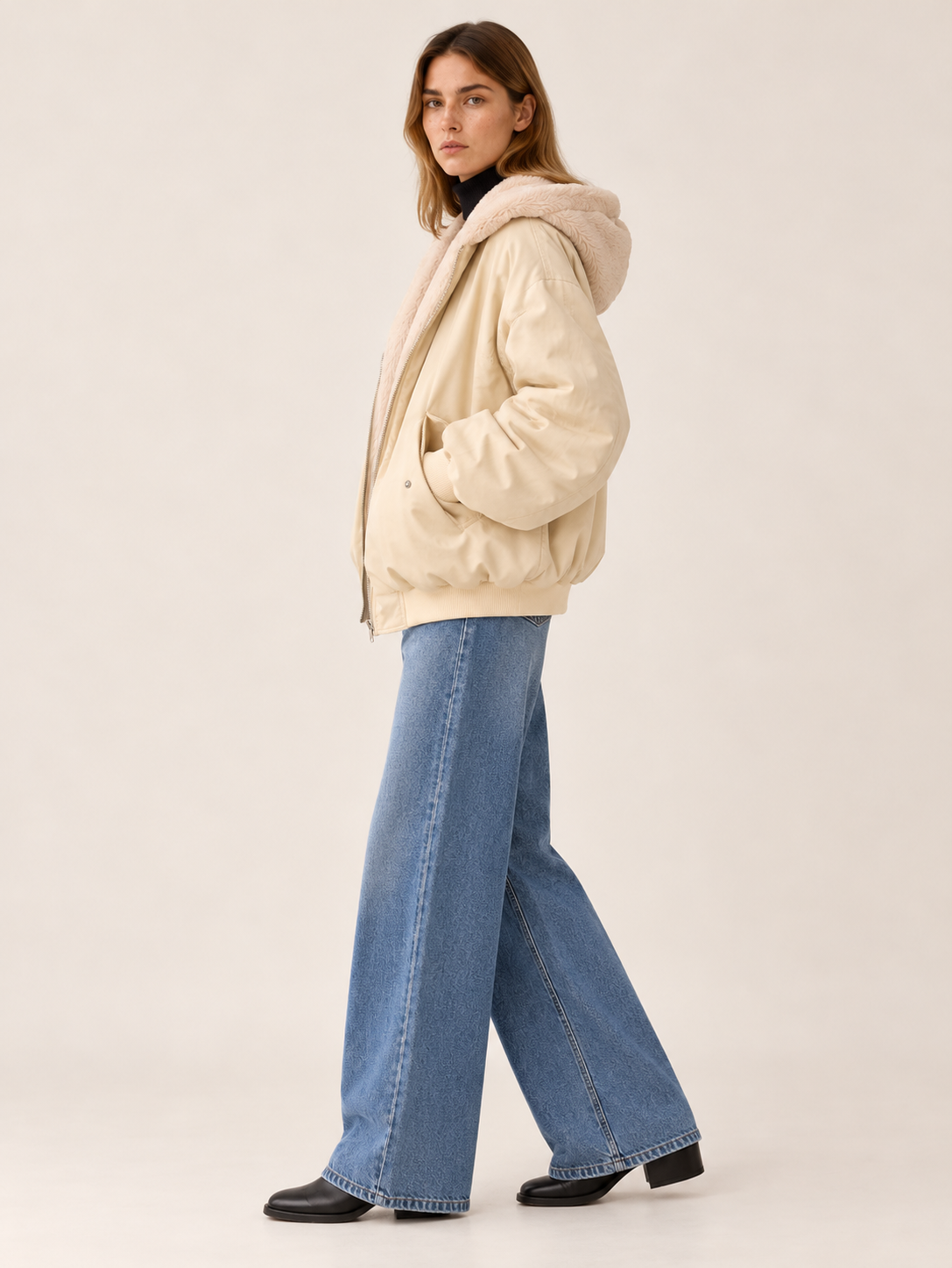 Marcelina | Women's Reversible Faux Fur Jacket Winter