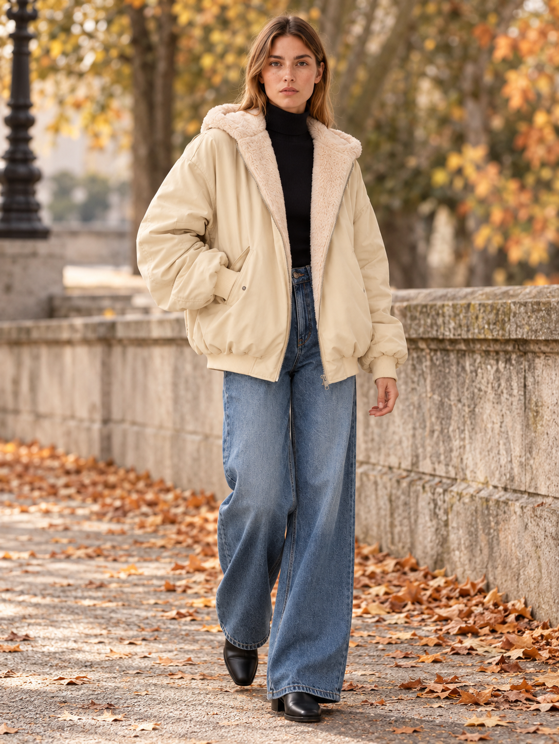 Marcelina | Women's Reversible Faux Fur Jacket Winter