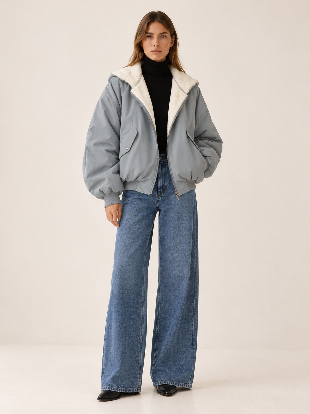 Marcelina | Women's Reversible Faux Fur Jacket Winter