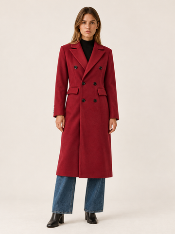 Marceline | Women's Double-Breasted Long Coat Winter Work