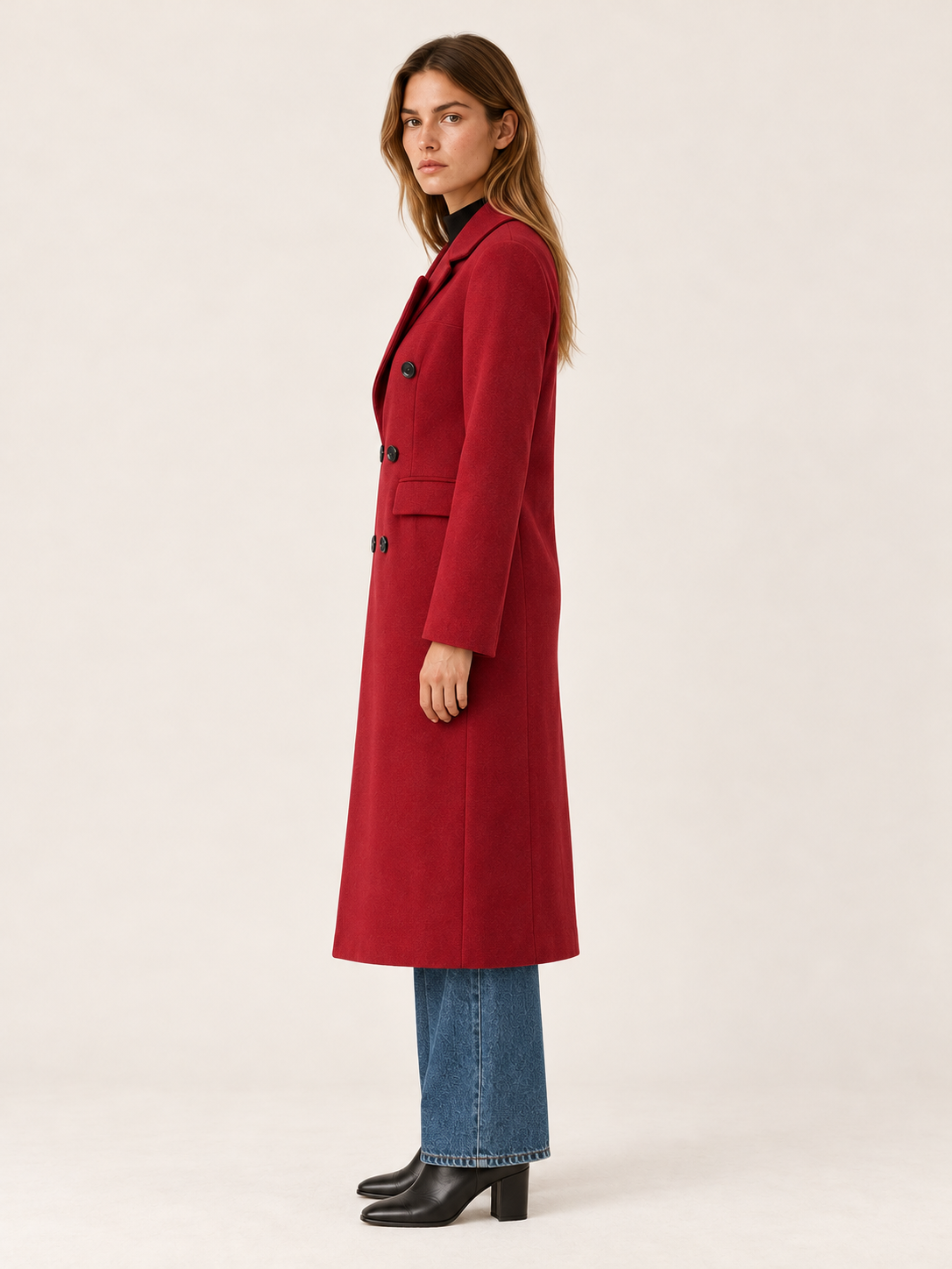 Marceline | Women's Double-Breasted Long Coat Winter Work