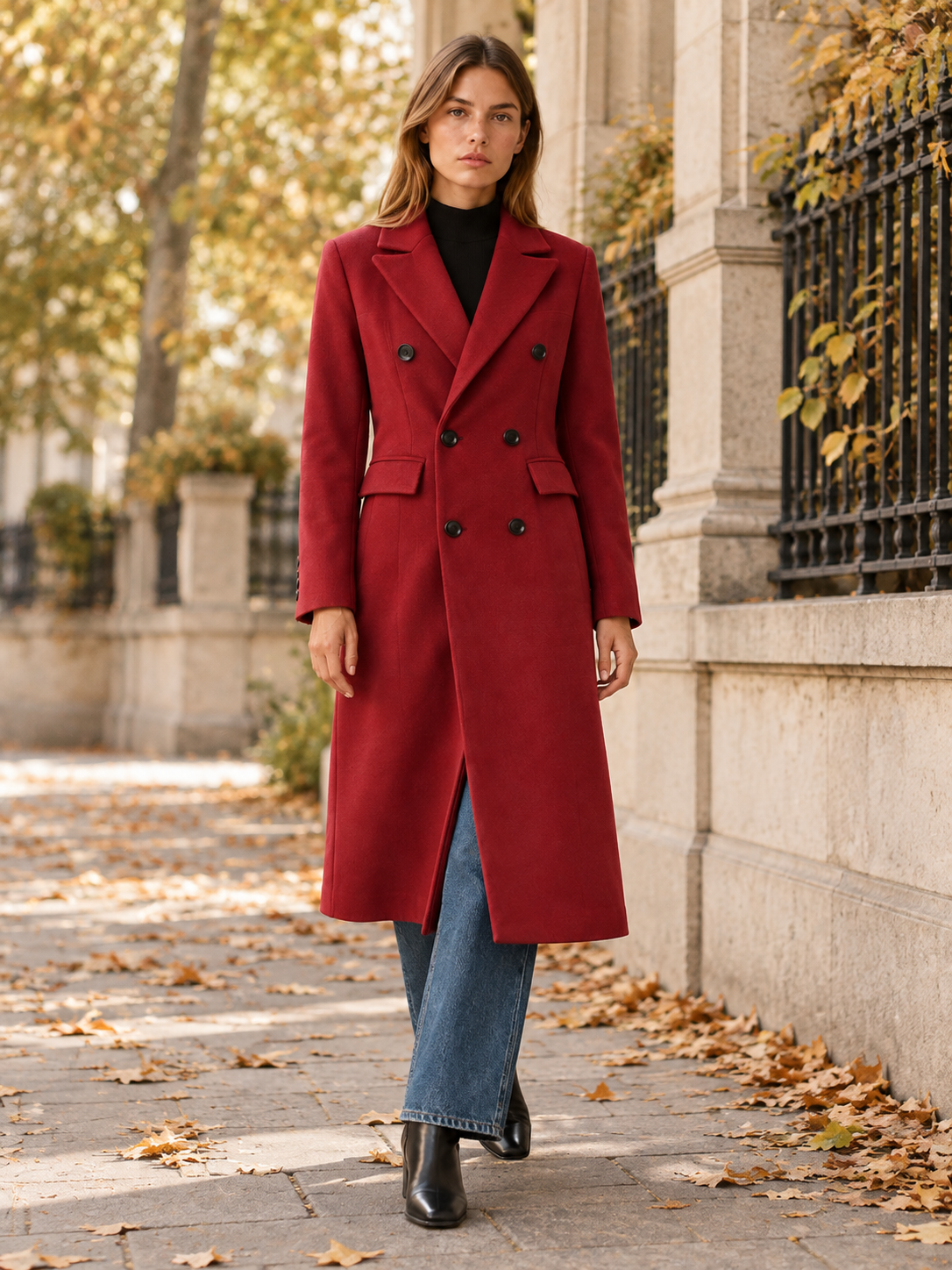 Marceline | Women's Double-Breasted Long Coat Winter Work
