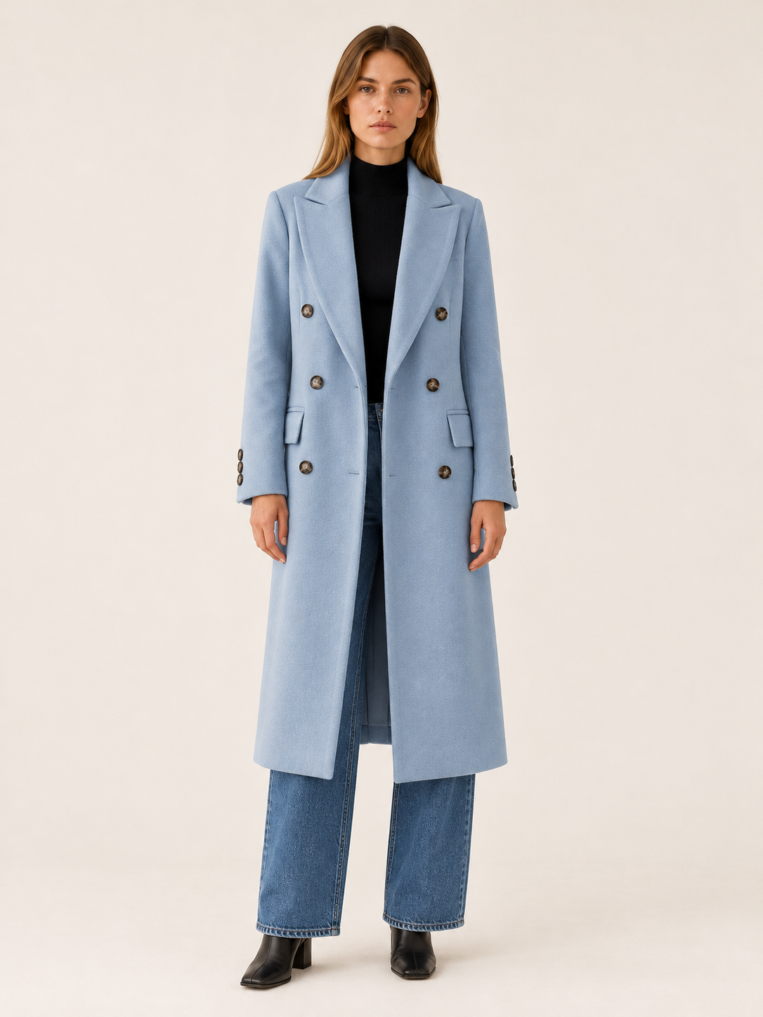Marceline | Women's Double-Breasted Long Coat Winter Work