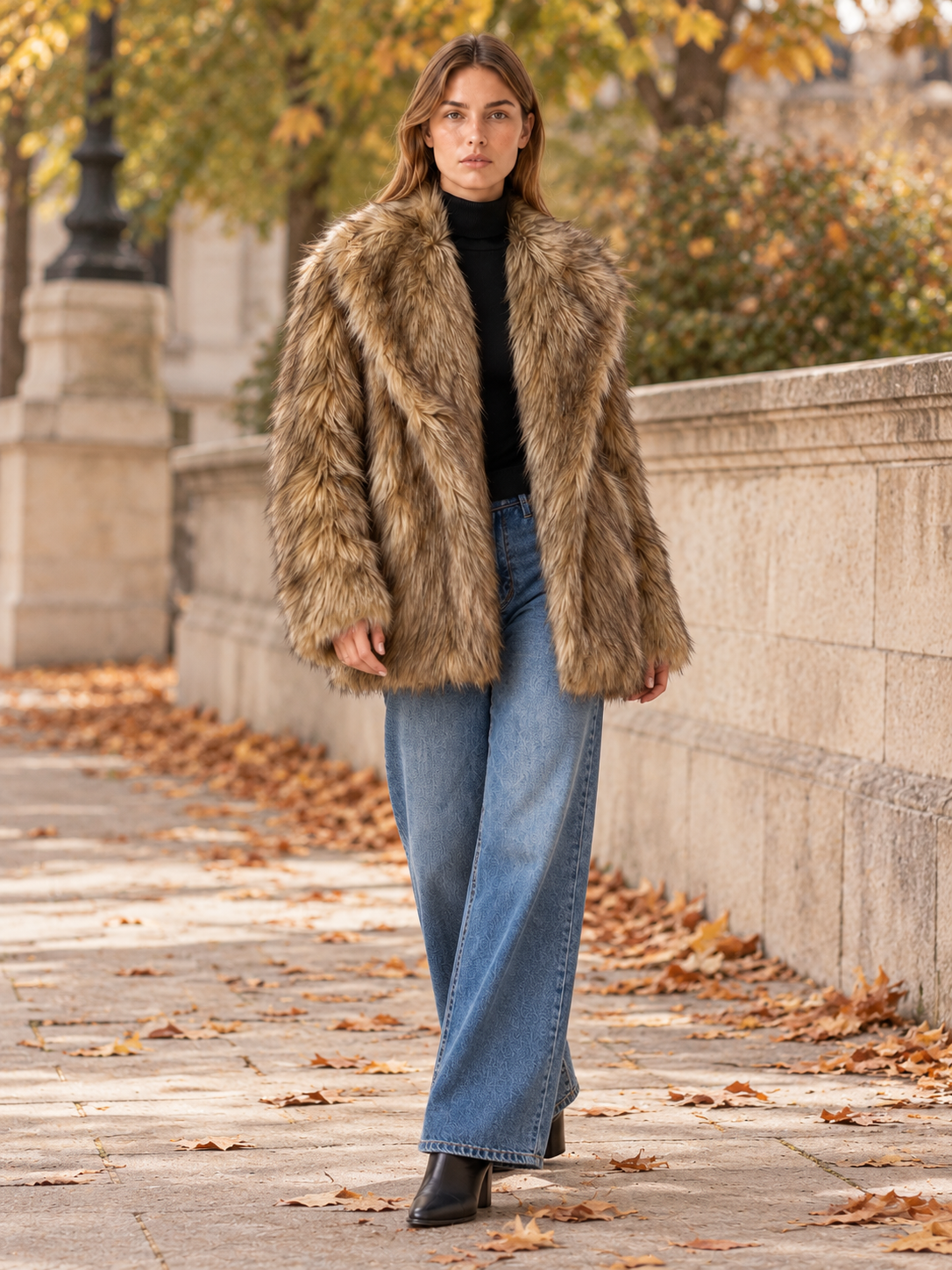 Maria | Women's Oversized Faux Fur Coat Winter