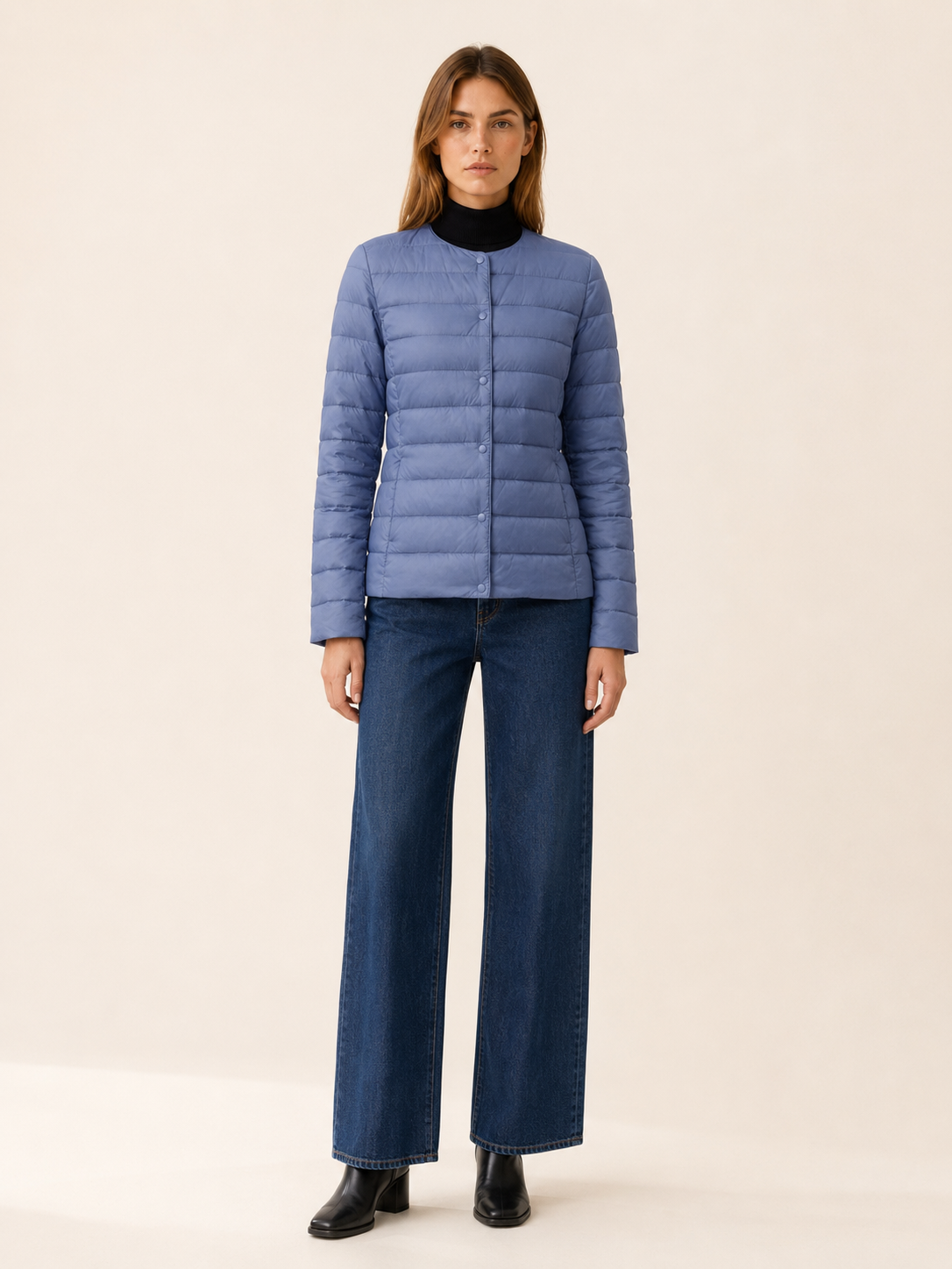 Mariselle | Women's Lightweight Quilted Jacket with Snaps