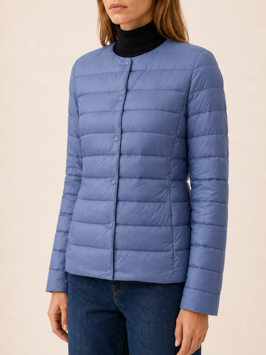 Mariselle | Women's Lightweight Quilted Jacket with Snaps