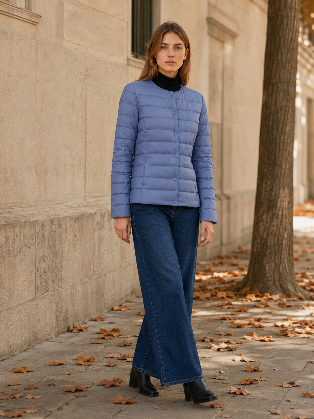 Mariselle | Women's Lightweight Quilted Jacket with Snaps