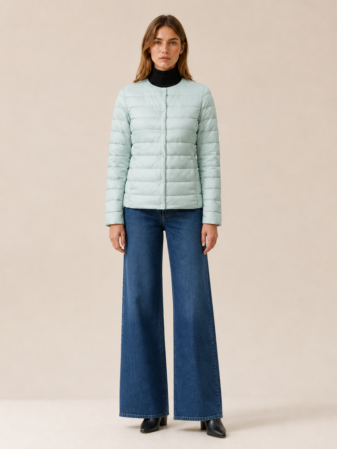 Mariselle | Women's Lightweight Quilted Jacket with Snaps