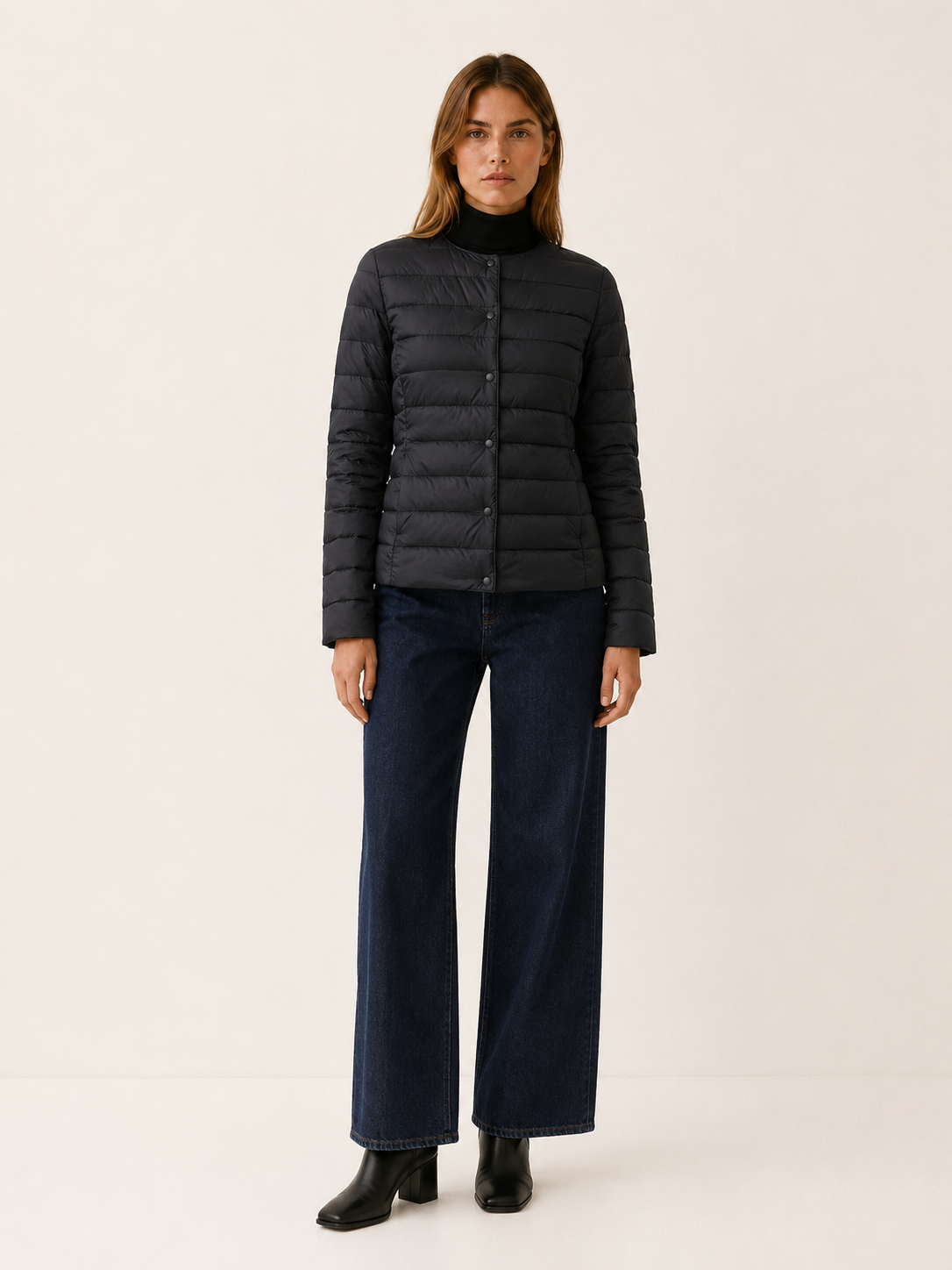 Mariselle | Women's Lightweight Quilted Jacket with Snaps