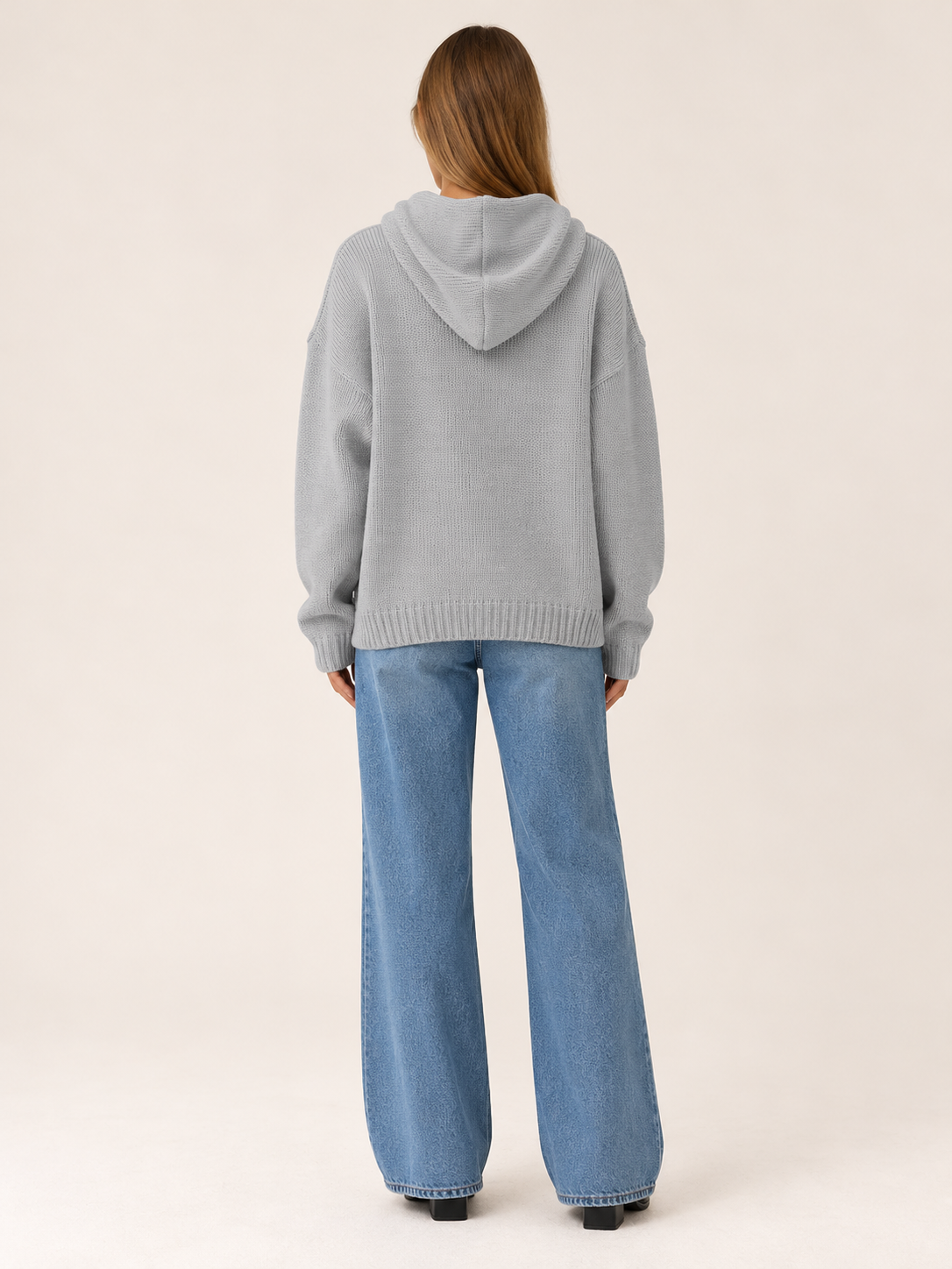 Marley | Women's Oversized Knit Hoodie Sweater Fall