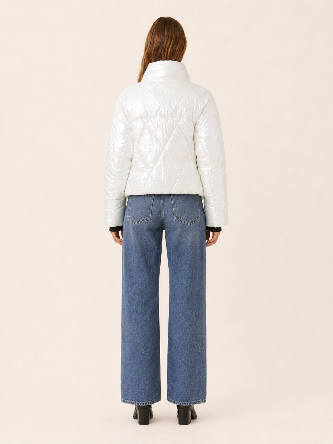Marlowe | Women's Puffer Jacket with High Collar and Zip Front