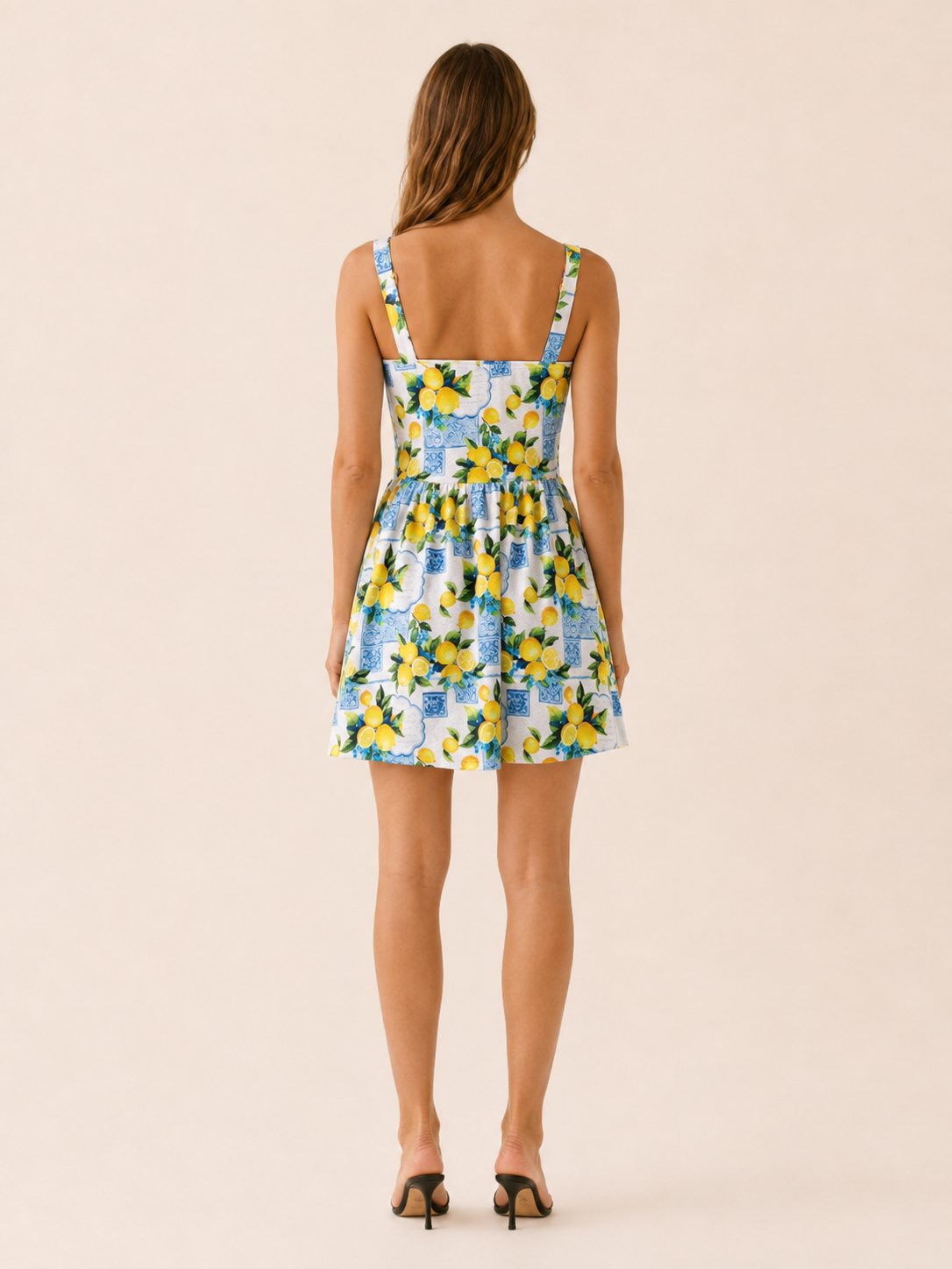 Maude | Cotton Mini Dress with Lemon Print Summer Dress