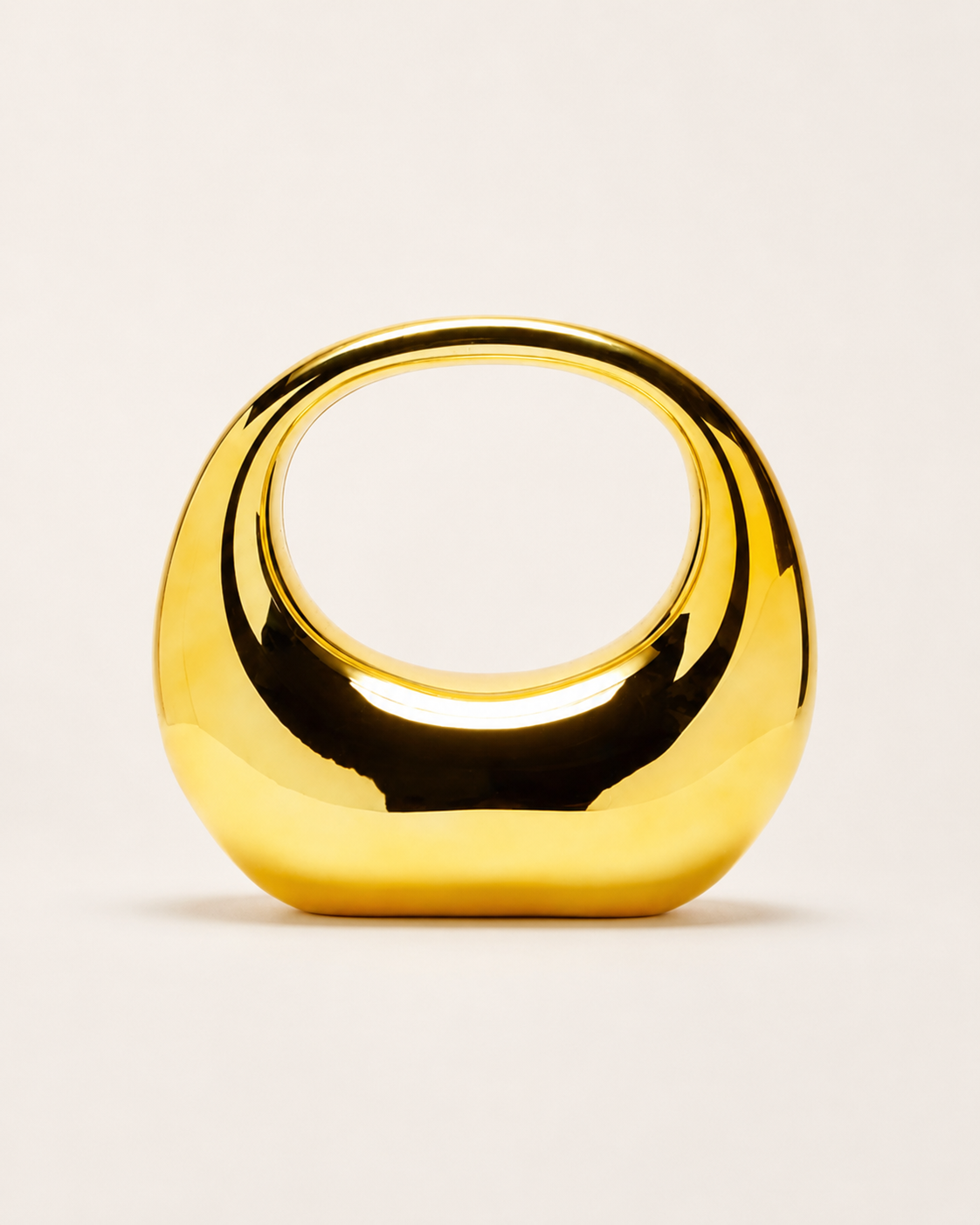 Minerva | Acrylic Clutch Bag with Sculpted Handle