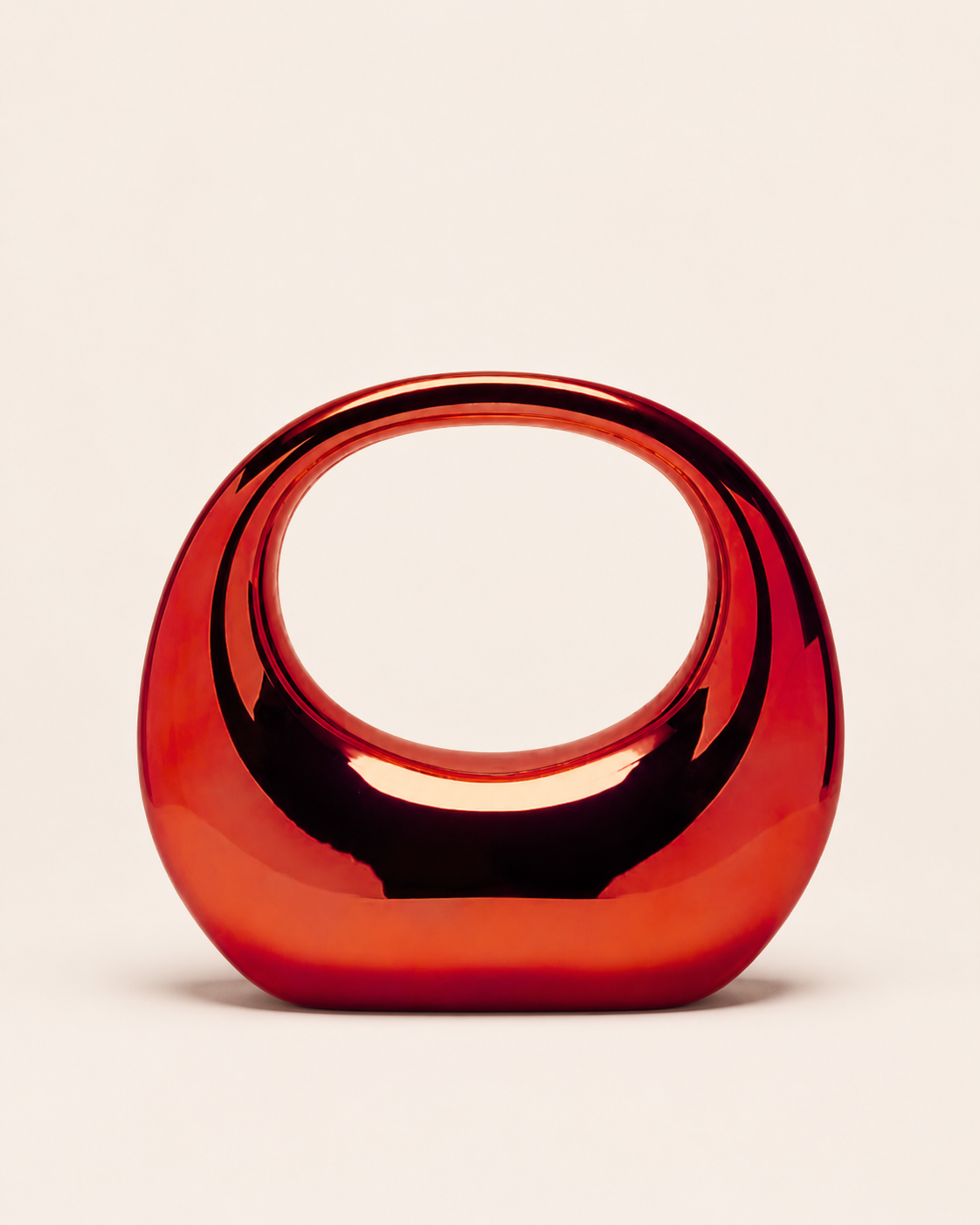 Minerva | Acrylic Clutch Bag with Sculpted Handle