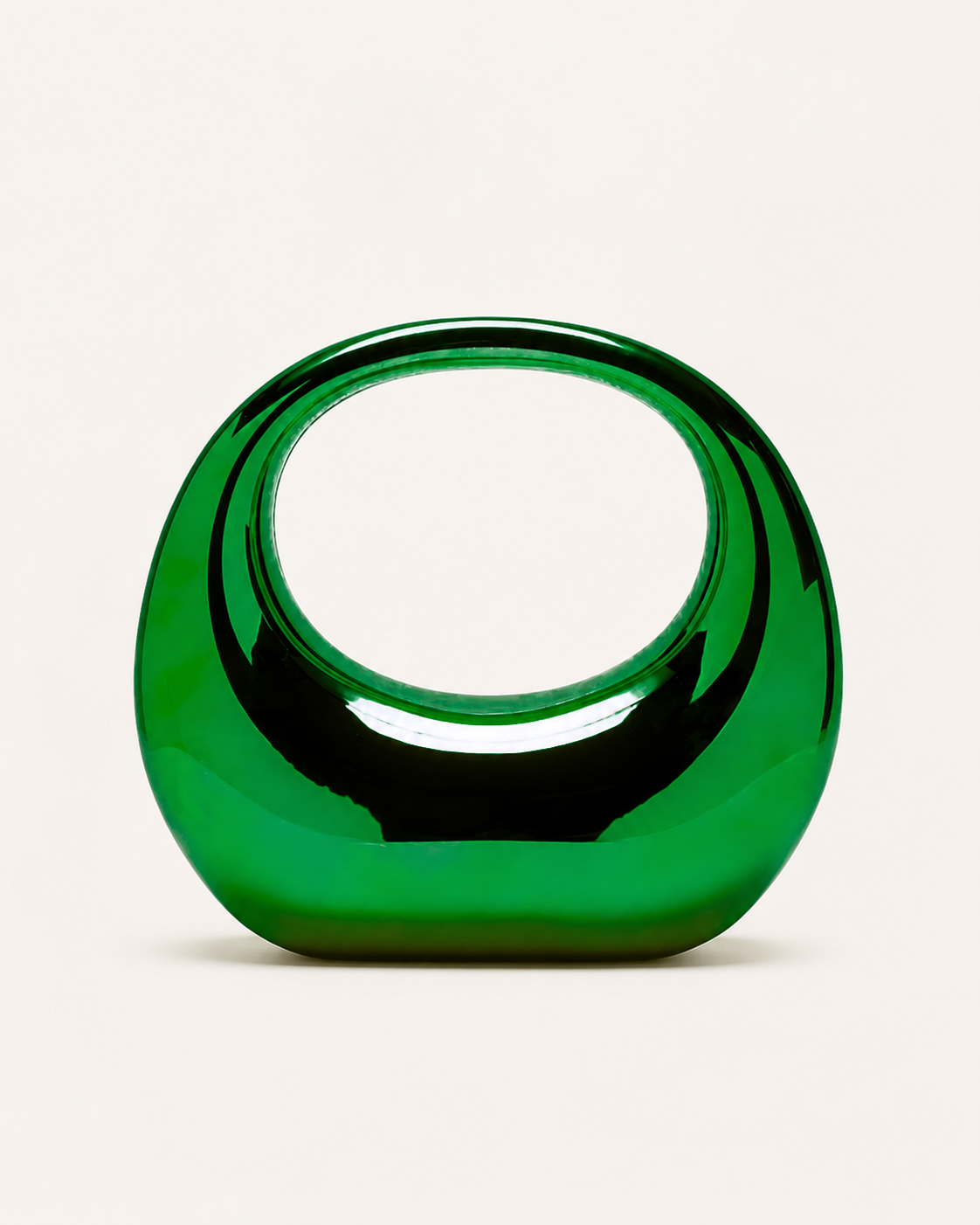Minerva | Acrylic Clutch Bag with Sculpted Handle
