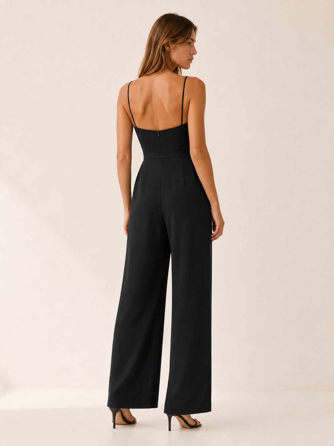 Miretta | Strap Jumpsuit with Wide Leg Trousers