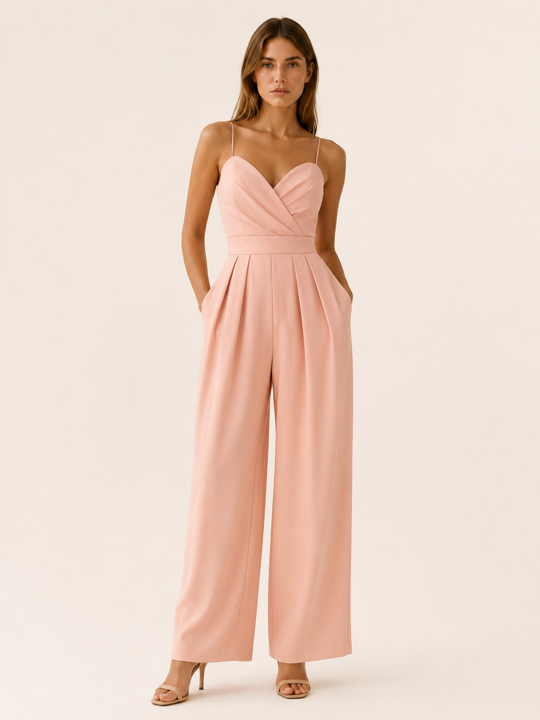 Miretta | Strap Jumpsuit with Wide Leg Trousers